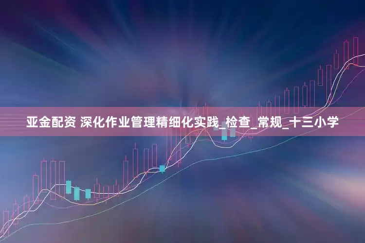 亚金配资 深化作业管理精细化实践_检查_常规_十三小学